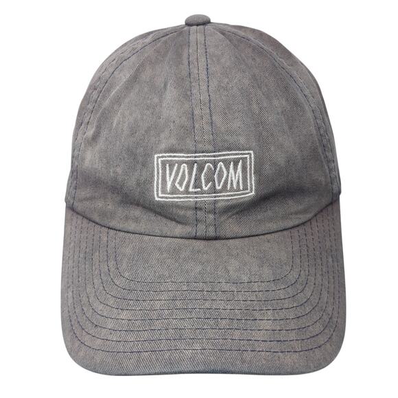 Volcom Slideback Baseball Cap Blue One Size Adjustable Embroidered Vented Holes - Picture 1 of 9